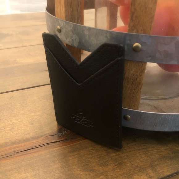 Black Leather Money Clip - Picture 6 of 9